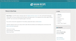 Desktop Screenshot of maianrecipe.com