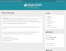Tablet Screenshot of maianrecipe.com